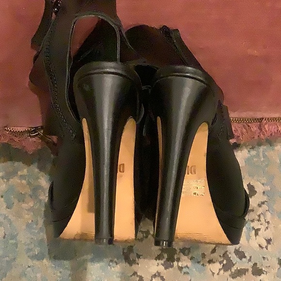 Diesel Melrose Riley Platform Heel Black Leather - Picture 5 of 7